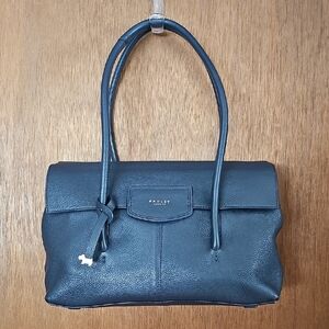 Radley London Navy Leather Shoulder Bag